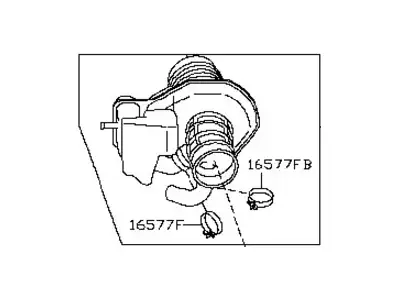 PIPE ASSY-AIR 16576-CA02B NISSAN