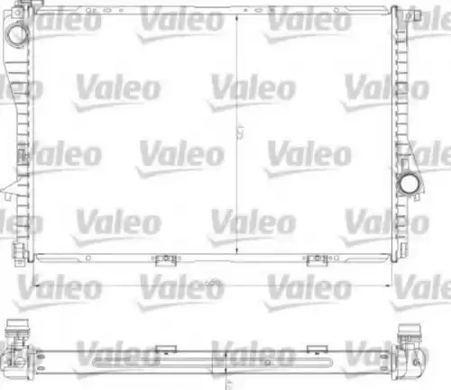 Радиатор системы охлаждения двигателя VALEO 734277