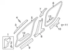 PLATE-KICKING,F 769B5-3TA0B NISSAN