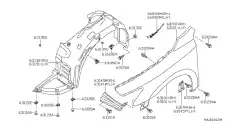 Подкрылок NISSAN 63843-ZX70A