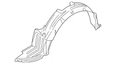 Подкрылок NISSAN 63843-ZB700