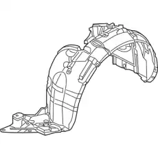 Подкрылок NISSAN 63843-3NA0A