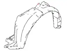 Подкрылок NISSAN 63843-3WC0A