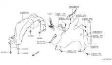 Подкрылок NISSAN 63843-3WC0A