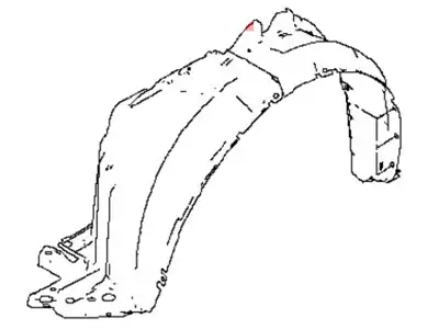Подкрылок NISSAN 63843-3WC0A
