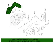 Подкрылок NISSAN 63841-1GR0A