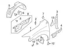 Подкрылок NISSAN 63840-1GR0A