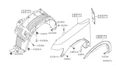 Подкрылок NISSAN 63830-ZQ00A