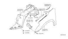 Подкрылок NISSAN 63841-ZX00A