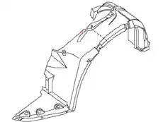 Подкрылок NISSAN 63840-ZX00A
