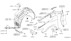 Подкрылок NISSAN 63840-4RA1D