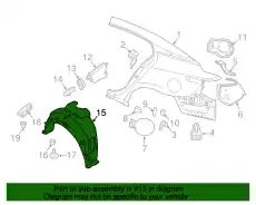 PROTECTOR-REAR WHEEL HOUSE RH 76748-4RA0A NISSAN