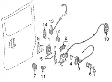 Ручка двери NISSAN 82619-3LM0B