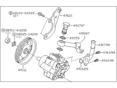 PUMP ASSY-POWER 49110-ZF00A NISSAN