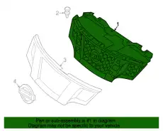 Решетка радиатора NISSAN 62312-3LM0H
