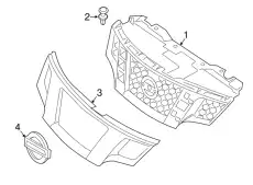 Решетка радиатора NISSAN 62312-3LM0H