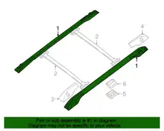 RAIL ASSY-SIDE 73155-ZQ01A NISSAN