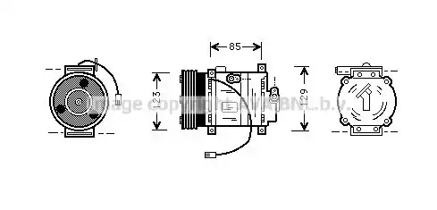 ***компрессор кондиционера!\ Mazda 626 all 94-97 MZK132 AVA