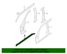 REINFORCEMENT-S 76425-EA030 NISSAN
