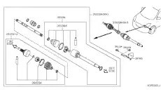 REPAIR KIT-DUST C9741-ED00A NISSAN