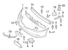 RETAINER-FRT BU 62290-ZX00A NISSAN