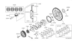 RING SET PISTON 12035-3TA0A NISSAN
