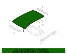 ROOF G3112-EM1AA NISSAN