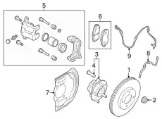 Тормозной диск NISSAN 40206-4CU0C ,