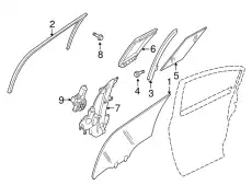 SASH ASSY-REAR 82222-JA000 NISSAN