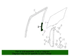 SASH-REAR DOOR LOWER,REAR RH 82216-EZ00A NISSAN