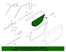 SCREEN-SEALING 80861-JF00B NISSAN