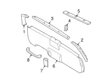 SEAL-BACK DOOR 90820-7S000 NISSAN