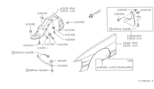 SERVICE FILE S 63182-35F00 NISSAN