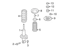 SHOCK ABSORBER KIT-FRONT E6110-EZ71B NISSAN