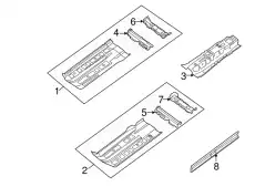 SILL INNER LH G6451-ZN5MA NISSAN