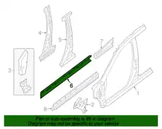SILL-INNER,LH G64519NBMA NISSAN