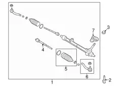 SOCKET KIT-TIE ROD, INNER 48521-4AF1A NISSAN