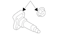 SPINDLE-REAR 43042-0B026 NISSAN