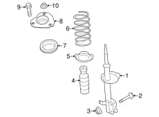 SPRING-FRONT 54010-3TA1B NISSAN