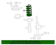 SPRING-FRONT 54010-3TA1B NISSAN