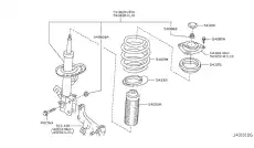 SPRING-FRONT 54010-3NA0B NISSAN