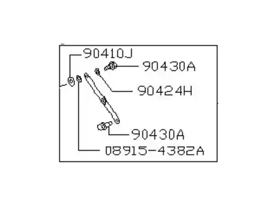 STAY SET-BACK D 90450-57A15 NISSAN