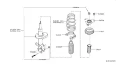 STRUT KIT FR LH E4303-4BA1D NISSAN