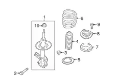 STRUT KIT FR LH E4303-3YW1A NISSAN