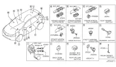 SWITCH ASMY-POW 25401-1AA5D NISSAN