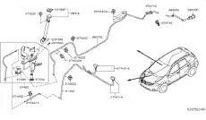 TANK ASSY-WINDSHIELD WASHER 28910-5AA0A NISSAN