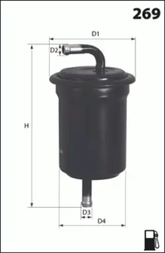 Топливный фильтр MECAFILTER ELE6088