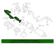 TUBE-EXHAUST FRONT 200A09KA0A NISSAN