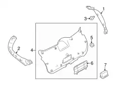 TRIM-T/GATE BRN 90902-1KA0A NISSAN