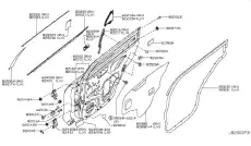 Уплотнитель двери NISSAN 828304CB0A